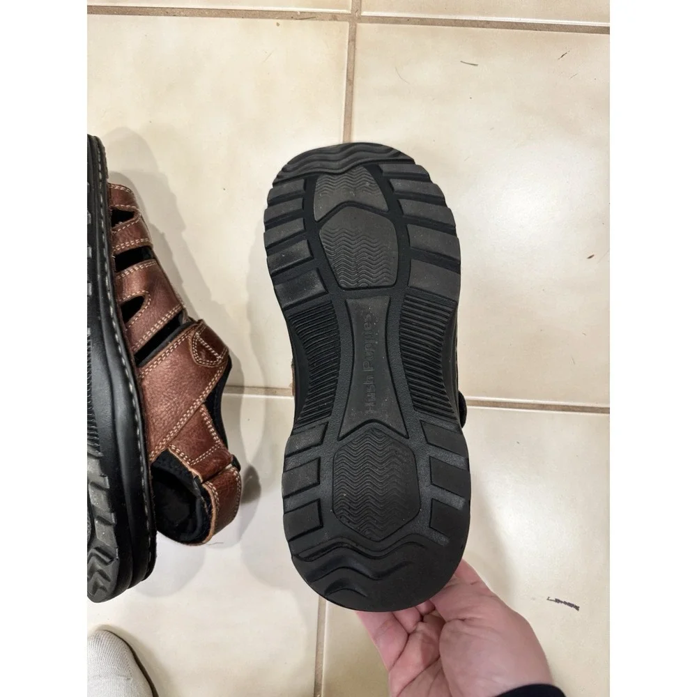 Hush Puppies Men‎ Sandals Open Toe Adjustable Sling Back Sz 12M